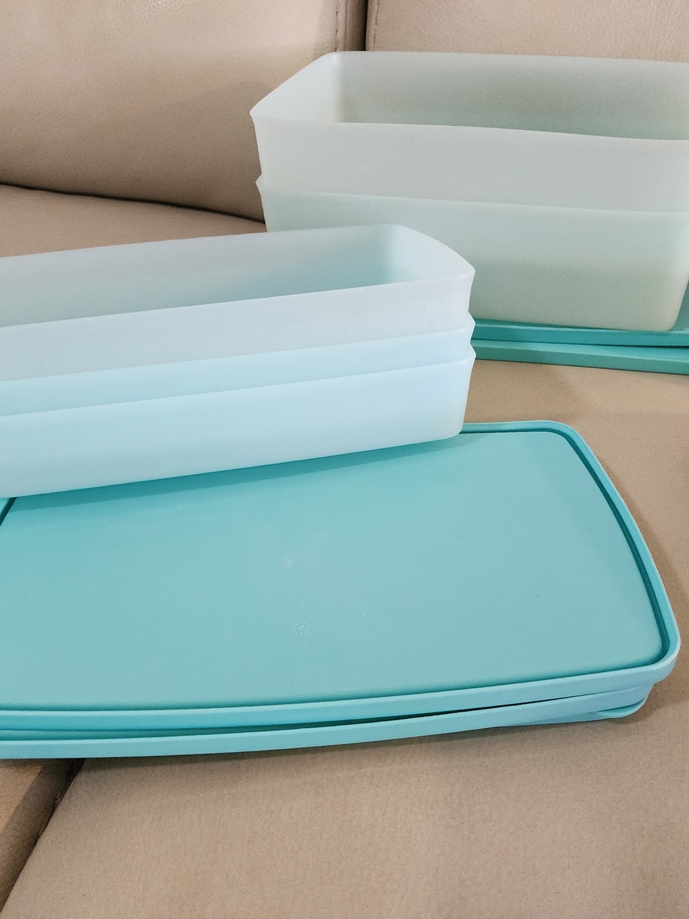 Assorted Color Food Storage Container Set - Multi-Color Tupperware - Picture 3 of 5